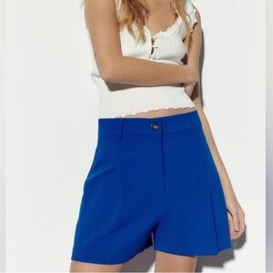 Zara royal blue high waisted shorts